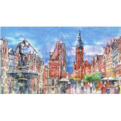 Serwetka -3121-  Gdańsk   , 4 wzory